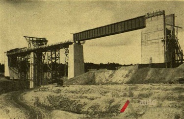 Railway bridge in Kūlupėnai. Published in “Technika”, 1933, nr. 7  