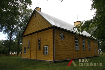 Dabartinis bažnyčios vaizdas, 2012 m. S. Slaminskienės asmeninio archyvo nuotr.