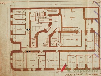 Rūsio planas. LCVA, f. 1622, ap. 4, b. 151, l. 9