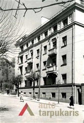 Gyvenamasis namas A. Mickevičiaus g. Sovietmetis. KTU ASI archyvas