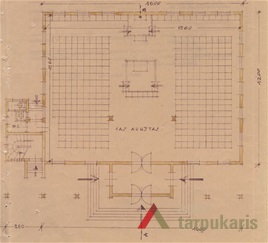 II projektas. I a. planas. I. Trakmanas, 1935 m. KAA. F. 17. Ap. 1, b. 78, l. 38