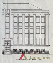 Fasadas iš L. Sapiegos gatvės. LCVA, f. 1622, ap. 4, b. 718, l. 61