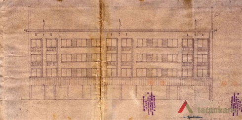1939 m. projektas, fasado variantas. KAA, f. 218, ap. 2, b. 3963, l. 67
