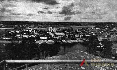 Kauno panorama žvelgiant nuo rūmų. Iš: "Technika", 1933, nr. 7, p. 496