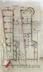 I ir II aukštų planas. KAA, f.. 218, ap. 1, b. 155, l. 39