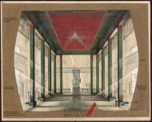 Konkursinis projektas Vyriausybės rūmams (arch. K. Perlsee, Šveicarija). Lietuvos nacionalio muziejaus archyvas, AKP-541