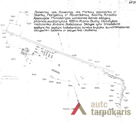 LCVA, f. 512, ap. 1., b. 18, l. 79. Raseinių karinio miestelio teritorijos planas, 1939 m.
