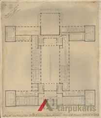 Arch. K. Reisonas. Muziejaus II aukšto planas, ČDM, Fds,  M-5-1-8(8)
