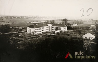 General view of gymnasium. From Lithuanian central state archive