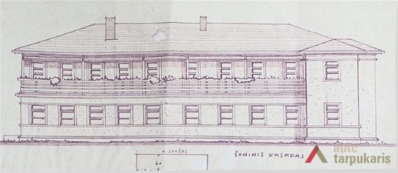Šoninis fasadas. LCVA, f. 1622, ap. 4, b. 217