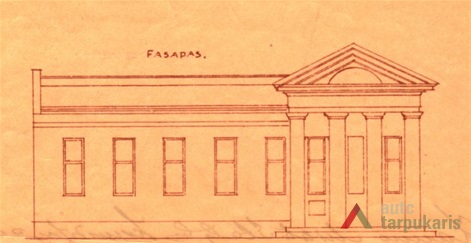 Kiemo flygelio fasadas. KAA, f. 218, ap. 2. b. 3893, l. 5