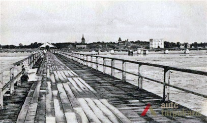 Palanga, the old pedestrian sea bridge. From P. Kaminskas personal collection.