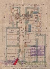 1932-10-25 projektas, rūsio planas. KAA, f. 218, ap. 2, b. 6311, l. 7