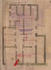 1933-04-12 projektas, rūsio planas. KAA, f. 218, ap. 2, b. 6311, l. 29