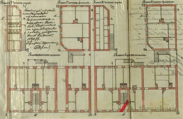 Dirbtuvės Mada aukštų planai, 1897. KAA, I-61, ap. 2, b. 6329.