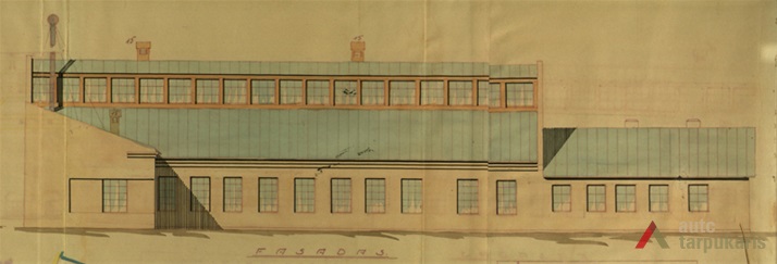 Fabriko Cotton fasadas, 1931 m. KAA, F-218, ap. 2, b. 9464.