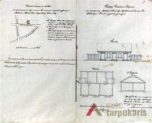 Šv. Gertrūdos g. 16 namo projektas, XIX a. II p. KAA, I-473, ap.1, b. 3501.