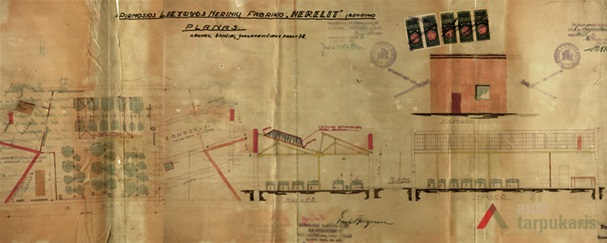 "Nerilit" gamyklos projektas, 1931 m. KAA, F-218, ap. 2, b. 2378.