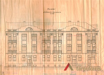 Pagrindinis fasadas. KAA, f. 218, ap. 2, b. 9630 