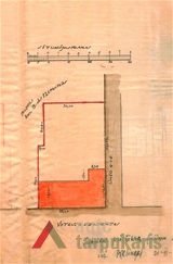 Site plan. From Kaunas County Archives