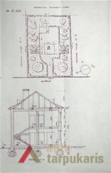 Vilos Šventojoje projektas nr. 2, 1938 m. LCVA, f. 1622, ap. 3, b. 217.