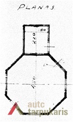 G. Barenblato kiosko A. Panemunėje projektas (planas), 1934 m. LCVA, f. 1622, ap. 4, b. 450, l. 39. 