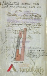 Pastato Mapų g. 10 projektas, 1924 m. KAA, f. 218, ap. 1, b. 145.