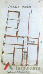 Pastato Mapų g. 10 projektas, 1924 m. KAA, f. 218, ap. 1, b. 145.