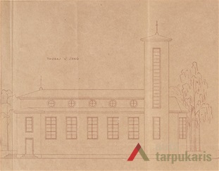 Biliakiemio bažnyčios projektas, 1937. LCVA, f. 1622, ap. 4, b. 713, l. 75 