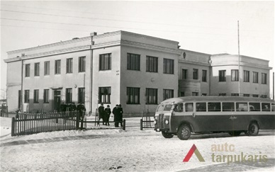 Riflemen's Union house in Utena, Photo by I. Girčys, 1976, from Lithuanian central state archive, photodocuments department.