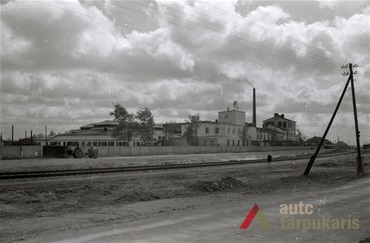 Tauragės „Maisto“ fabrikas sovietmečiu. V. Zubovo nuotr., 1964 m., KTU ASI archyvas. 