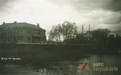 Bank of Biržai in late 1930‘s. Published in „Bankai Lietuvoje. XIX a. pabaiga–XX a. I pusė“, Vilnius, 2003, p. 153