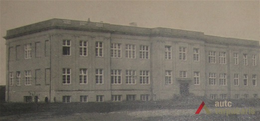 Gynasium in Biržai in 1931. Published in „ Biržų gimnazija“, Biržai, 1931