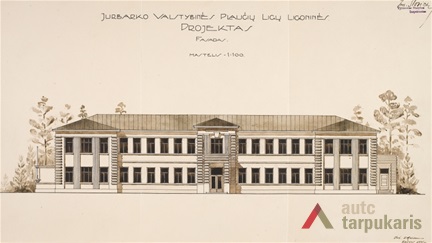 Project for the reconstruction of the hospital, 1931. From the Lithuanian central state archive