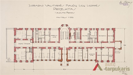 Project for the reconstruction of the hospital, 1931. From the Lithuanian central state archive