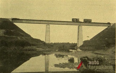 Railway bridge in Kūlupėnai. Published in “Technika”, 1933, nr. 7