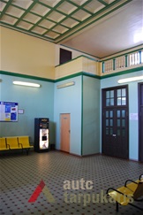Interior of the railway station in Plungė. Photo by V. Petrulis, 2018