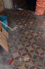 Fragment of the floor. Photo by L. Prascevičiūtė, 2018, from the Department of Cultural Heritage archives