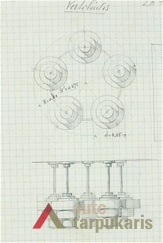 Sketch of lamps. From Lithuanian central state archives