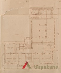 Project, arch. Petras Lėlis, 1938. From the Lithuanian central state archive