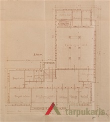 Projektas, arch. Petras Lėlis, 1938. LCVA 