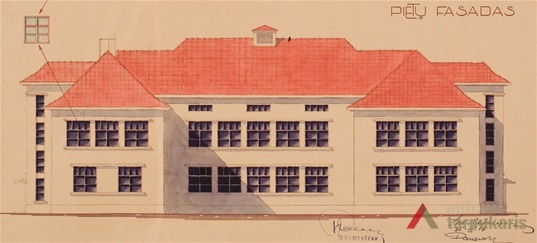 Projektas, arch. Antanas Gargasas, 1935. LCVA 