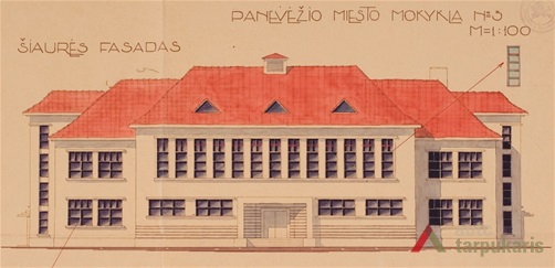 Project, arch. Antanas Gargasas, 1935. From Lithuanian central state archive