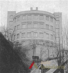 Galinis fasadas tarpukariu iš V. Putvinskio g., V. Šleivytės nuotr., Kupiškio etnografijos muziejus, 1935 m. 