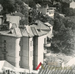 Vaizdas perspektyvoje iš šono, g., S. Lukošiaus nuotr., 1956 m., KTU ASI archyvas