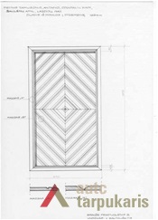 Durys. LLBM archyvo brėž., 3185