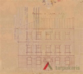 Fasado brėžinys. KAA, f. 218, ap. 2, b. 3895, l. 14