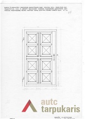 Durys. LLBM archyvo brėž., 3957