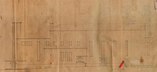 Šoninis fasadas. KAA, f. 218, ap. 2, b. 3955