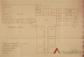 Ground floor layout. From Lithuanian central state archive 